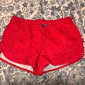 Red Adidas Shorts. Size Small.